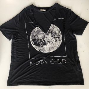 cut out deep v tshirt